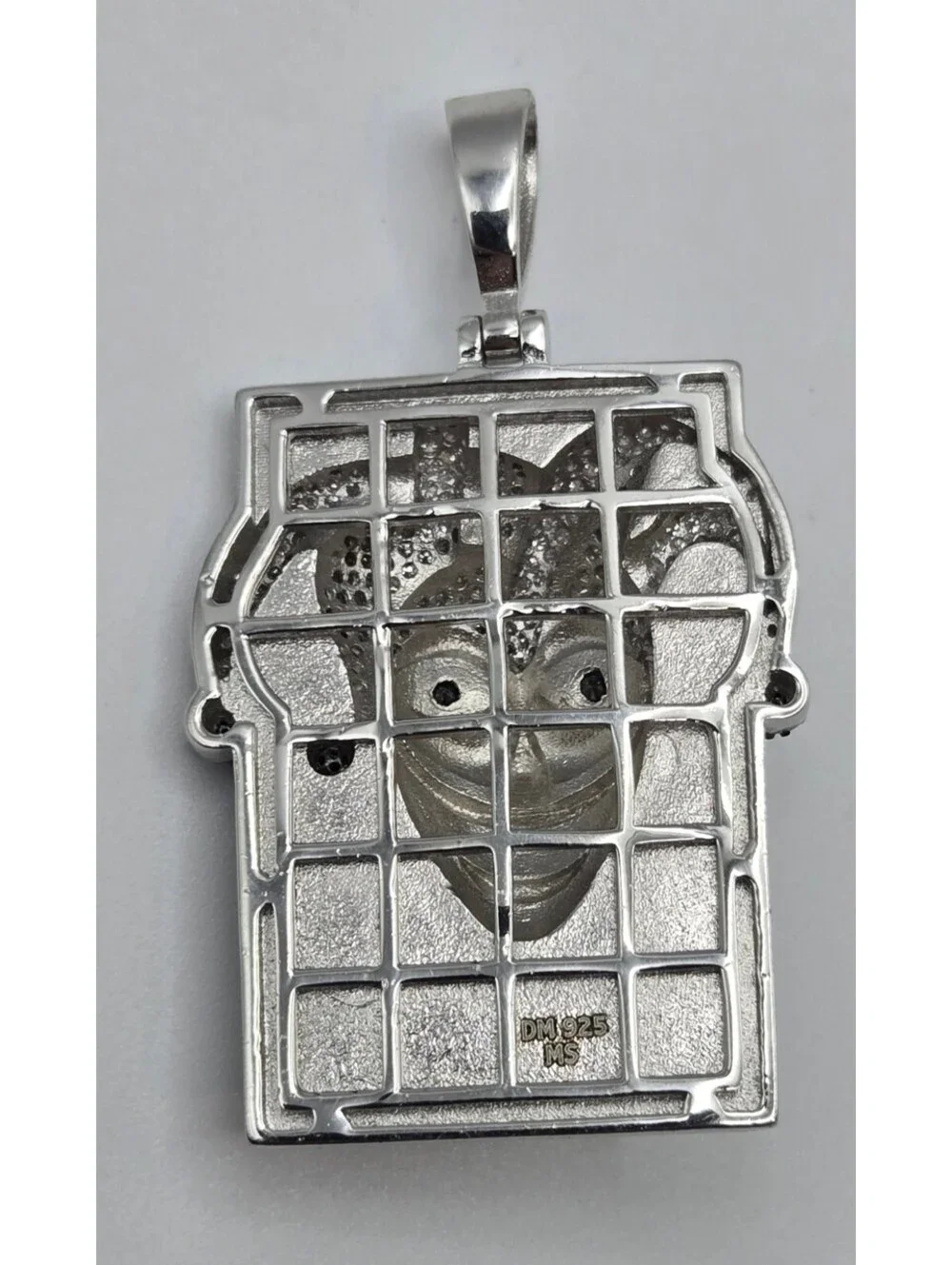 NEW Solid 925 Sterling Silver Joker Playing Card Pendant 4.0 CTW MOISSANITE Iced